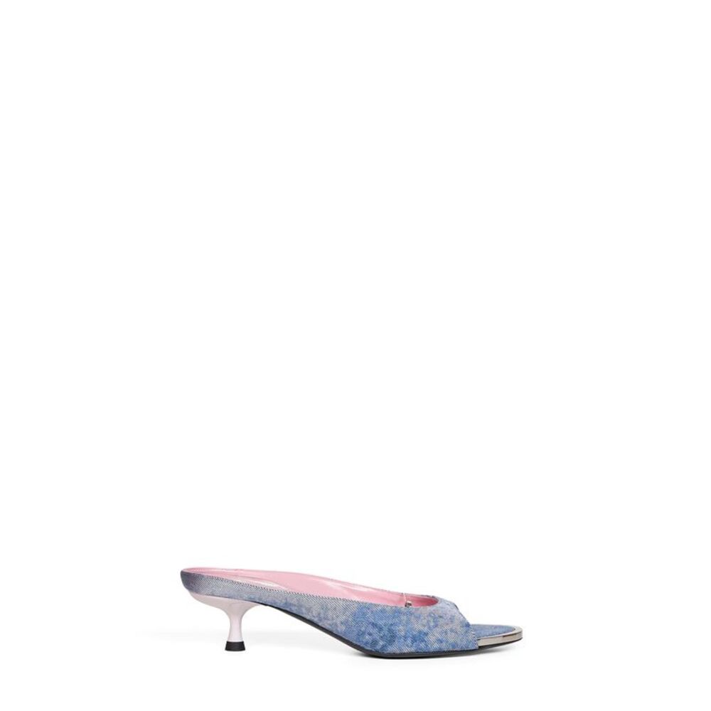 Diesel Women Blue Denim D-Diam's-Sa-40 Mules